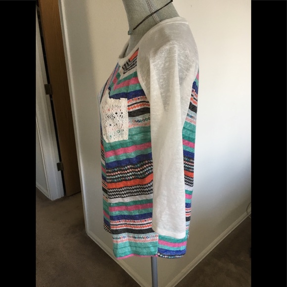 Flamingo Urban Fun&Flirty Pattern Lace Pocket Top - Picture 3 of 7